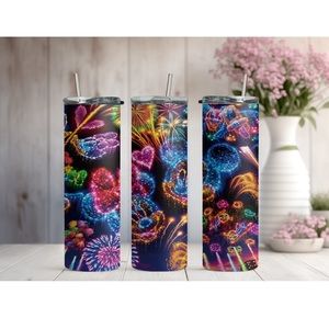 20oz fireworks Mickey/ Minnie tumblers